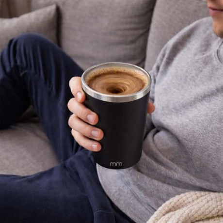 Self stirring mug