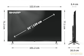 Sharp - 55 4K Ultra HD LED Google TV 55HL4265E