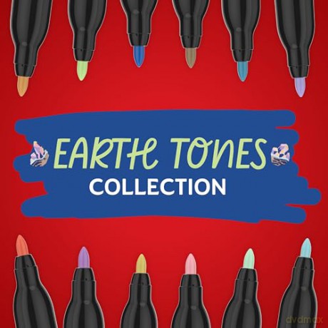 Sharpie - Creative Acrylic 12âBlister - Earth Tones - Fine Tip (2212911)