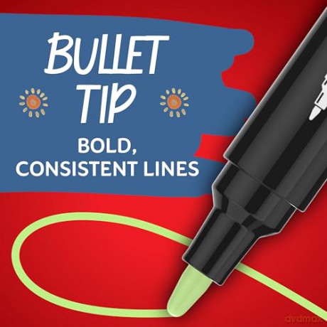 Sharpie - Creative Acrylic 5âBlister - Warm Tones - Bullet Tip (2223314)