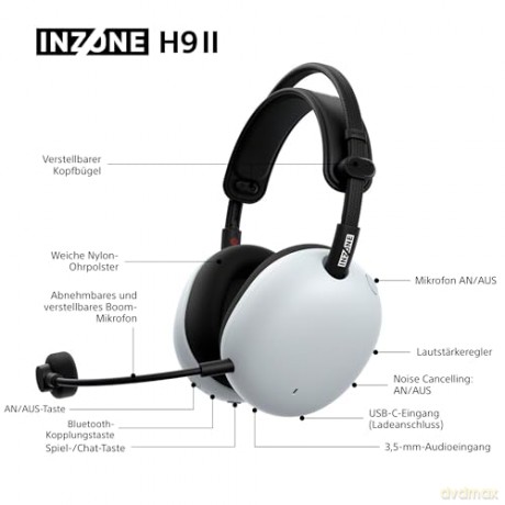 Sony - INZONE H9 II wireless gaming headset