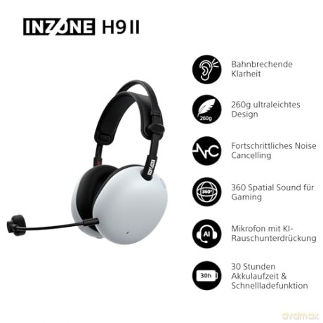 Sony - INZONE H9 II wireless gaming headset