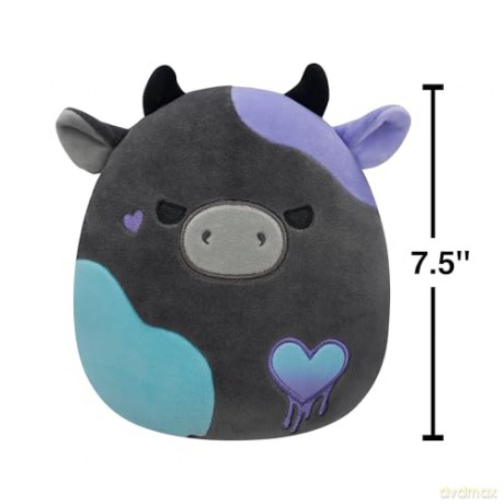 Squishmallows - 19 cm Love - Smithereens the Charcoal Grey Cow