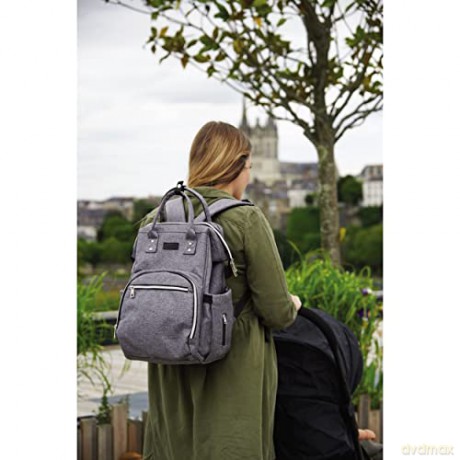 Tineo - Diaper Bag Backpack - Grey