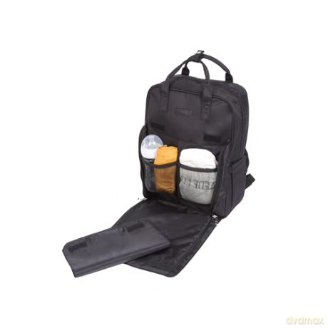 Tineo - Diaper Bag Backpack Quilt - Black