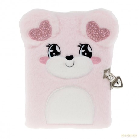 Tinka - Diary Plush Teddy Bear w/Heart Ears