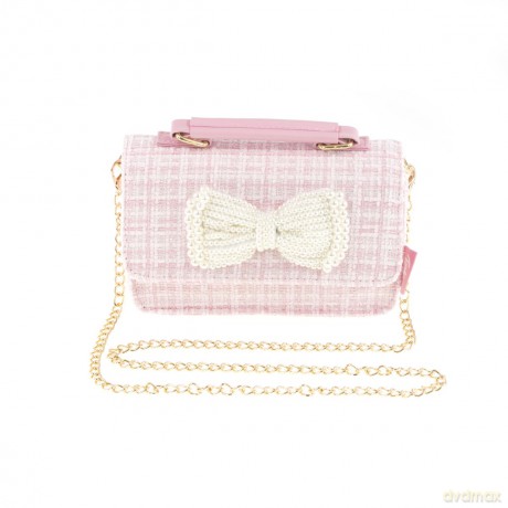 Tinka - Pretty Purse - Pink w/White Bow