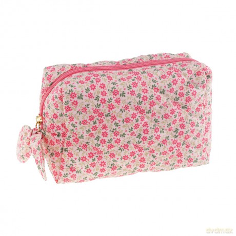 Tinka - Toiletry Bag Pink w/Flowers