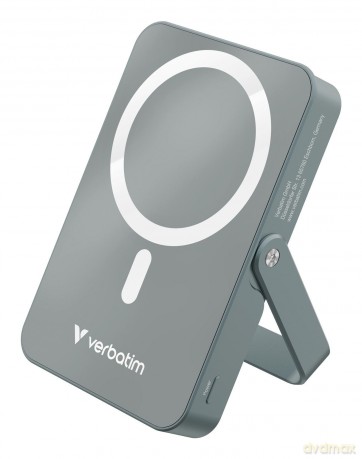 Verbatim - Charge 'n' Go Magnetic Wireless Power Bank with stand - 10000 mAh
