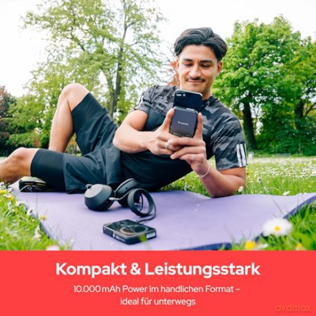 Verbatim - Charge 'n' Go Magnetic Wireless Power Bank with stand - 10000 mAh