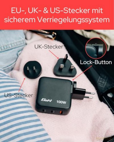 Verbatim - Mini GaN Charger 3-port 100W with Display