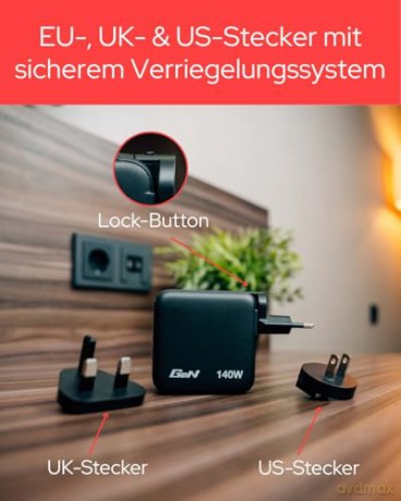 Verbatim - Mini GaN Charger 4-port 140W with Display