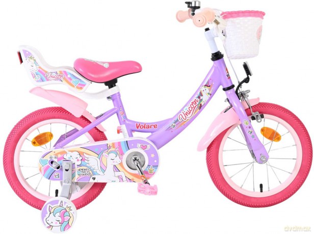 Volare - Children's Bicycle 14 - Unicorn Purple (61479)