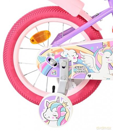 Volare - Children's Bicycle 14 - Unicorn Purple (61479)