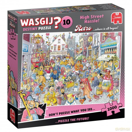Wasgij Retro Destiny 10 - High Street Hassle! (1000 pieces) [PUZZLE]