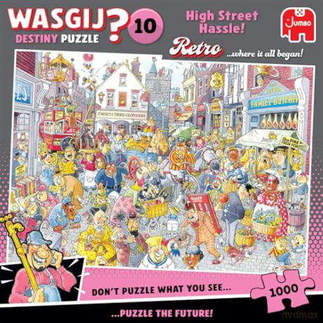 Wasgij Retro Destiny 10 - High Street Hassle! (1000 pieces) [PUZZLE]