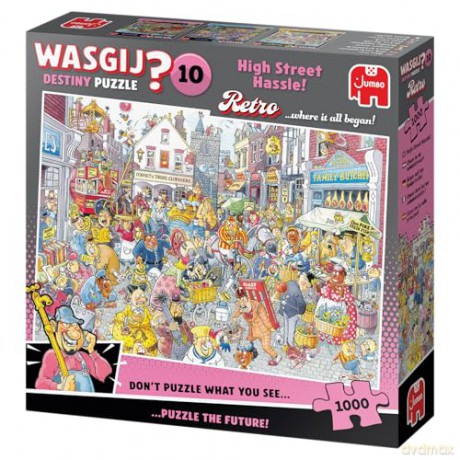Wasgij Retro Destiny 10 - High Street Hassle! (1000 pieces) [PUZZLE]