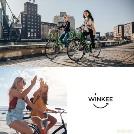 Winkee - City Bike Mug - Pink, Blue, Green
