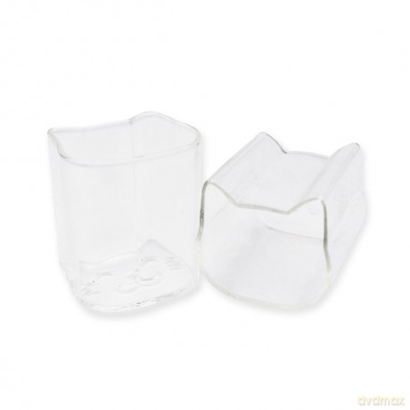 Winkee - Shot Glass Cat Set of 2 - Clear