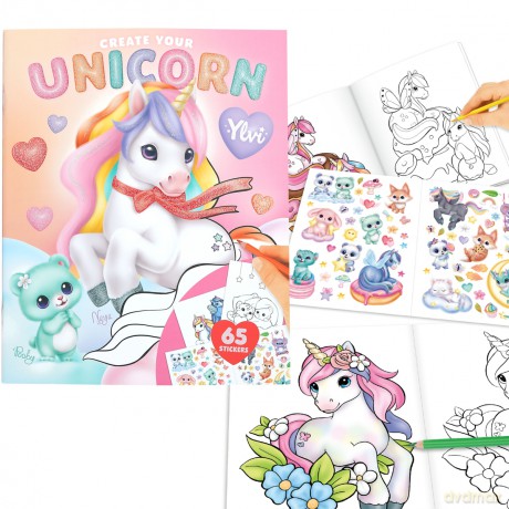 Ylvi - Create Your Unicorn Colouring Book (0414209)