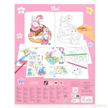 Ylvi - Create Your Unicorn Colouring Book (0414209)