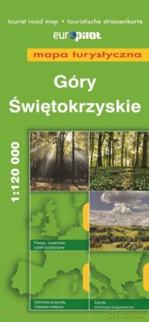 Góry Świętokrzyskie. Mapa turystyczna w skali 1:120 000. Europilot [KSIĄŻKA]