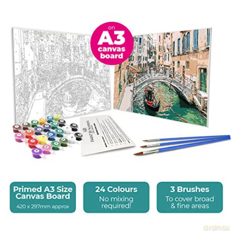Zieler - Acrylic A3 - Paint By Numbers - Venice (609299435)
