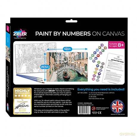 Zieler - Acrylic A3 - Paint By Numbers - Venice (609299435)