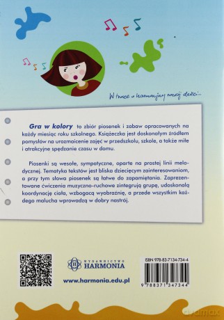 Gra w kolory. Zabawy z muzyką dla dzieci - Tomasz Klaman [KSIĄŻKA]+[CD]