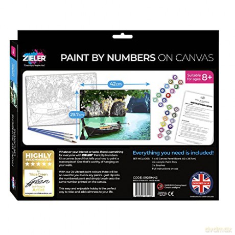 Zieler - Paint By Numbers - Mediterranean Island (609299442)
