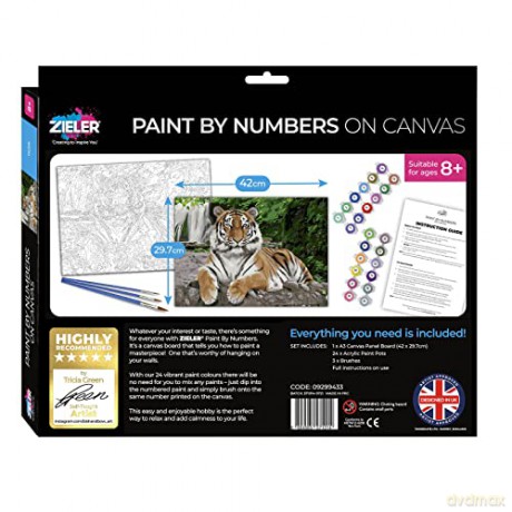 Zieler - Paint By Numbers - Tiger (609299433)
