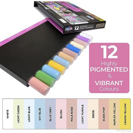 Zieler - Paint Markers Pastel Fine (609299513)