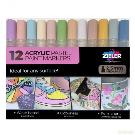 Zieler - Paint Markers Pastel Medium (609299514)