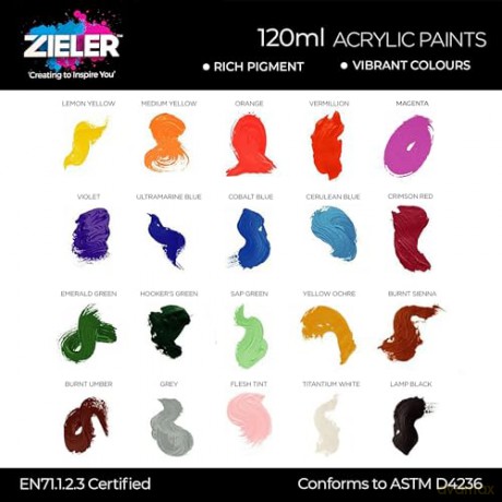 Zieler - Premium Acrylic - Emerald Green - 120ml (609299407)