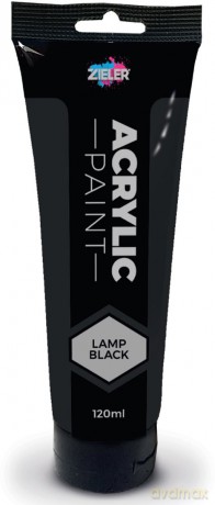 Zieler - Premium Acrylic - Lamp Black - 120ml (609299399)