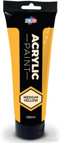 Zieler - Premium Acrylic - Medium Yellow - 120ml (609299416)