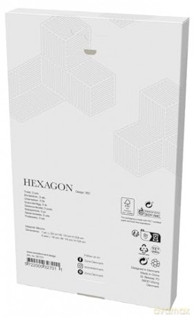 Zone Denmark - Hexagon Trivets - 3 Pieces - Lupine, Warm Sand, Light Terracotta