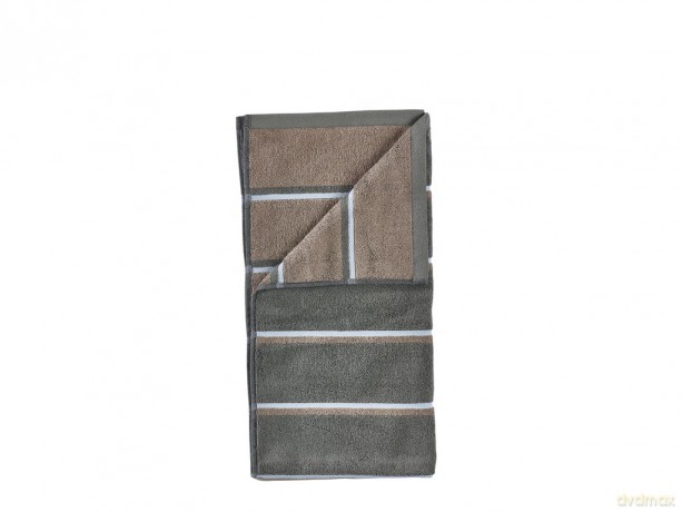 Zone Denmark - Sauna Bath Towel 140x70 cm - Olive Green, Taupe, Blue Fog
