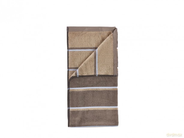 Zone Denmark - Sauna Bath Towel 140x70 cm - Taupe, Camel, Sky Blue