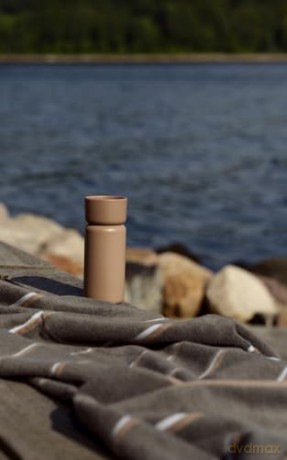 Zone Denmark - Sauna Bath Towel 140x70 cm - Taupe, Camel, Sky Blue