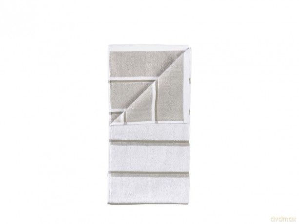 Zone Denmark - Sauna Bath Towel 140x70 cm - White, Soft Grey, Eucalyptus