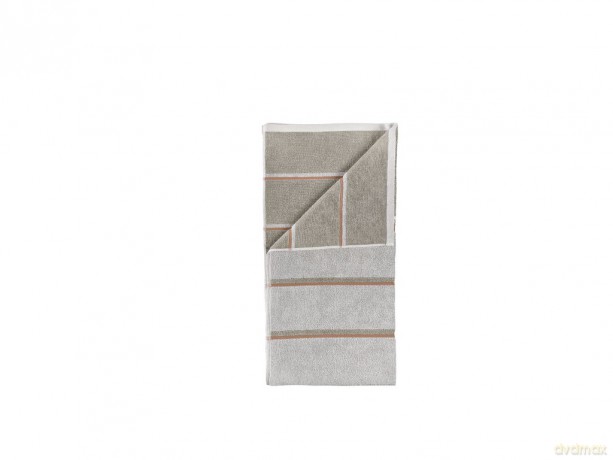 Zone Denmark - Sauna Towel 100x50 cm - Soft Grey, Eucalyptus, Terracotta