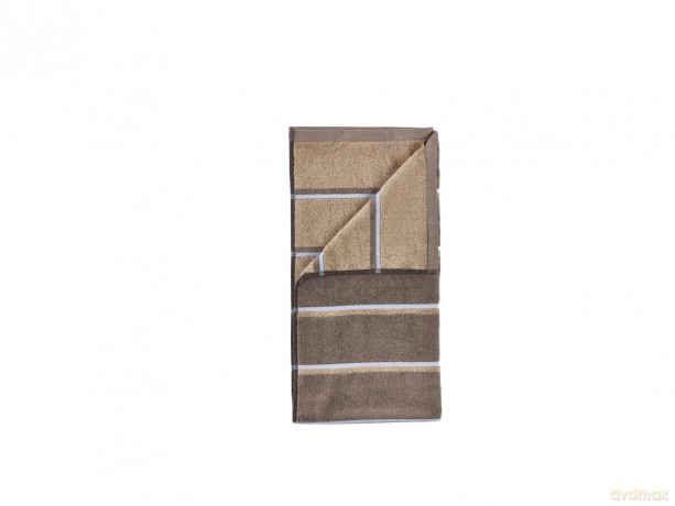 Zone Denmark - Sauna Towel 100x50 cm - Taupe, Camel, Sky Blue