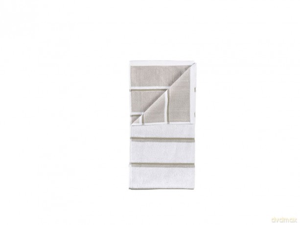 Zone Denmark - Sauna Towel 100x50 cm - White, Soft Grey, Eucalyptus