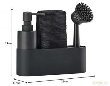 Zone Denmark - Singles Dishwashing Set - 4 Parts - Black
