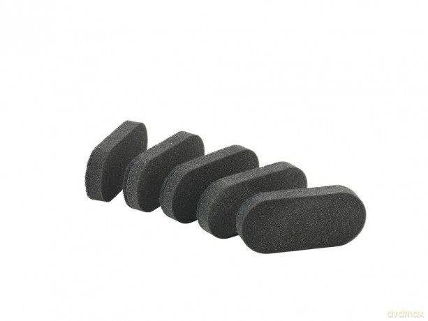 Zone Denmark - Singles Sponges - 5 Pieces - Black