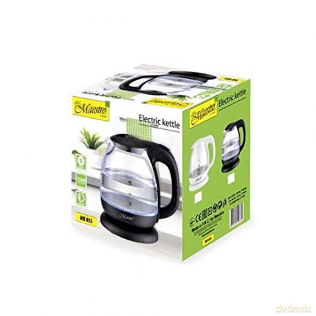 Czajnik elektryczny szklany 1l 1100W MR-055-BLACK