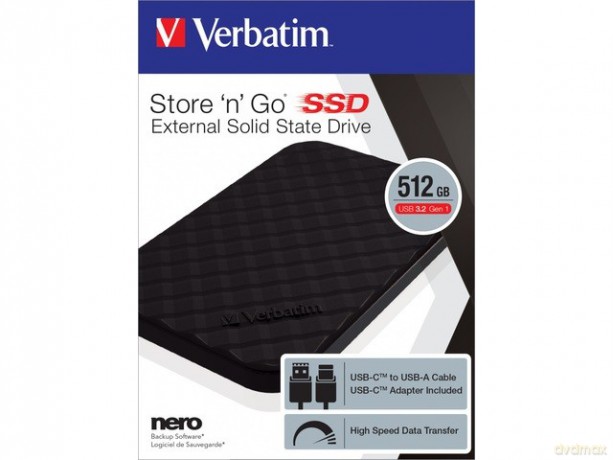 Dysk zewnętrzny Store n Go 512GB 2,5'' USB-C 3.2 Czarny