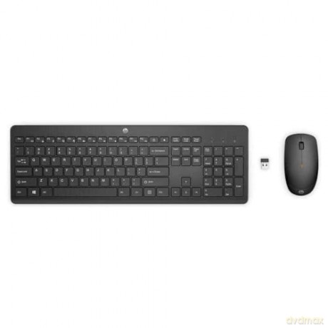 Klawiatura z myszą HP 230 Combo Bezprzewodowa Czarna 18H24AA#ABB