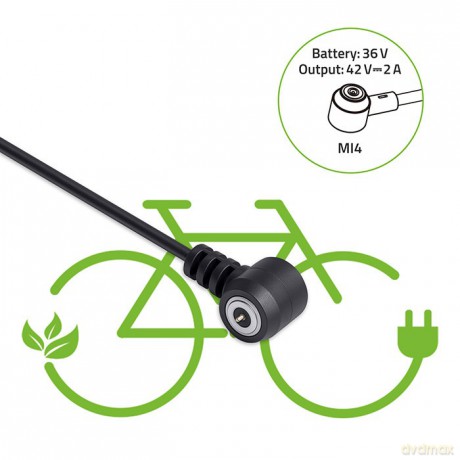 Ładowarka do roweru elektrycznego 36V | 42V | 2A | Mi4 Magnetic TIP +kabel zasilający